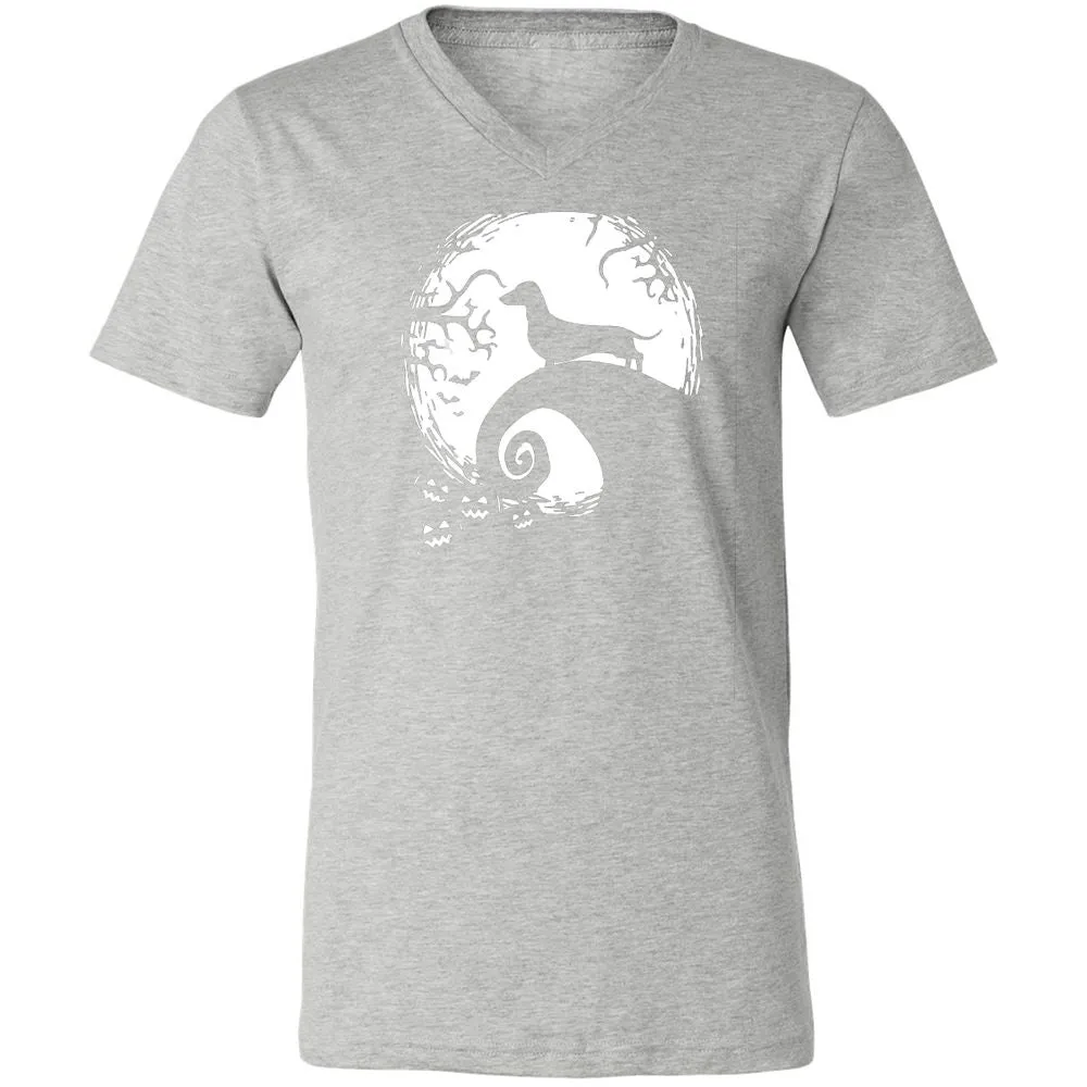 Unisex V-Neck T-Shirt - M6GEFL3Y - Athletic Heather - 7