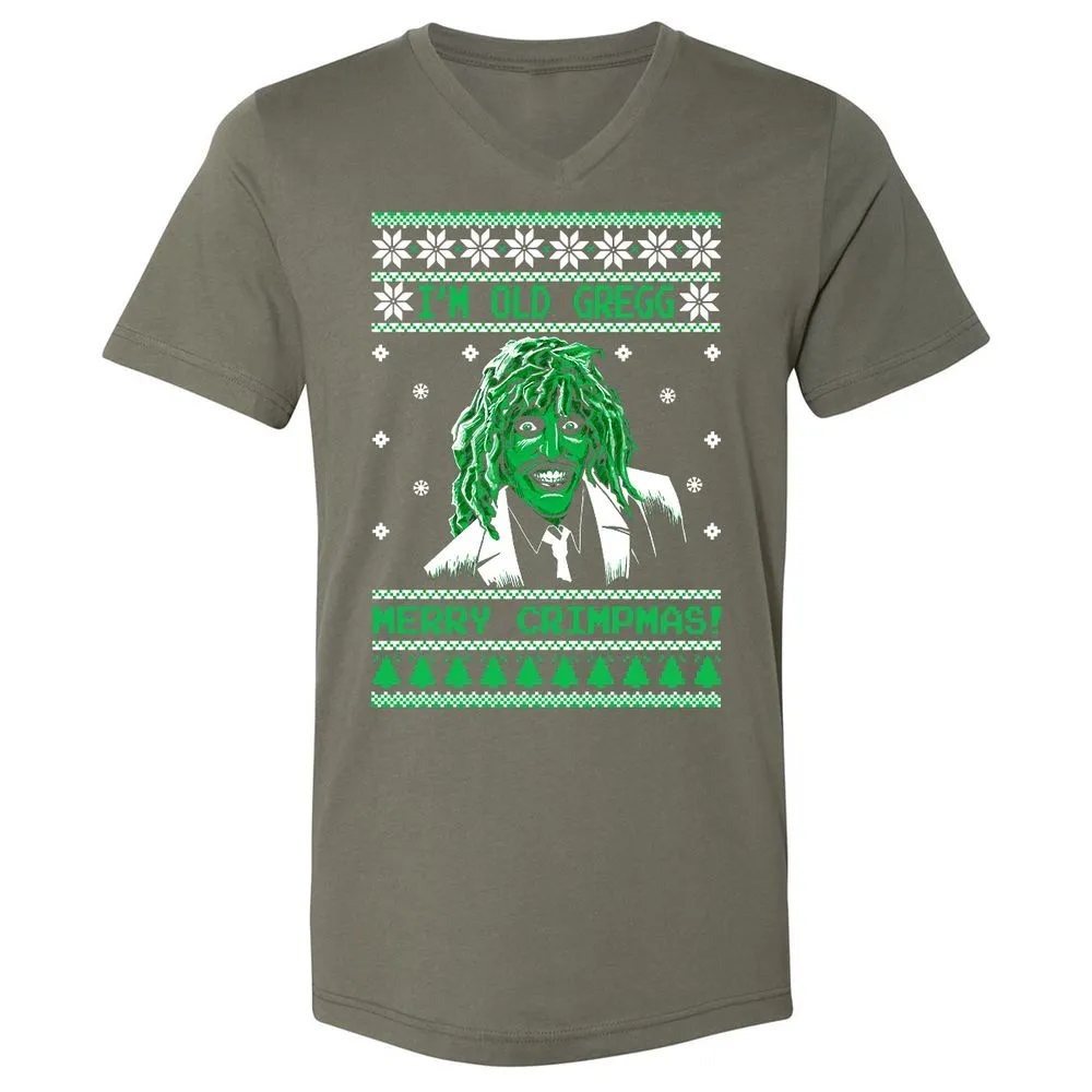 Unisex V-Neck T-Shirt - 9AKW1FDB - Military Green - 10