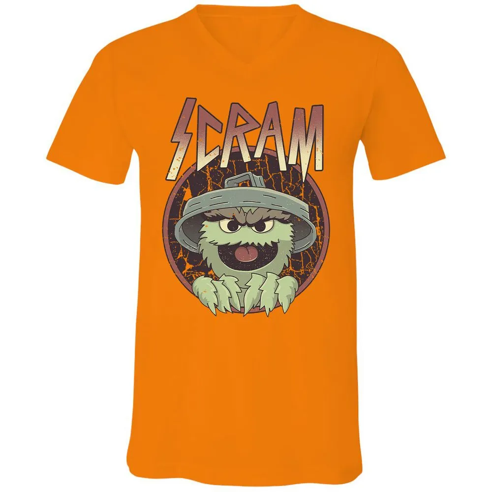 Unisex V-Neck T-Shirt - 6NJ5Y3P1 - Orange - 11