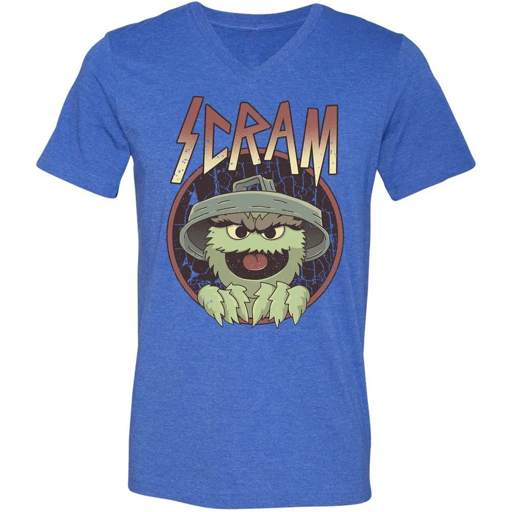 Unisex V-Neck T-Shirt - 6NJ5Y3P1 - Heather True Royal - 14