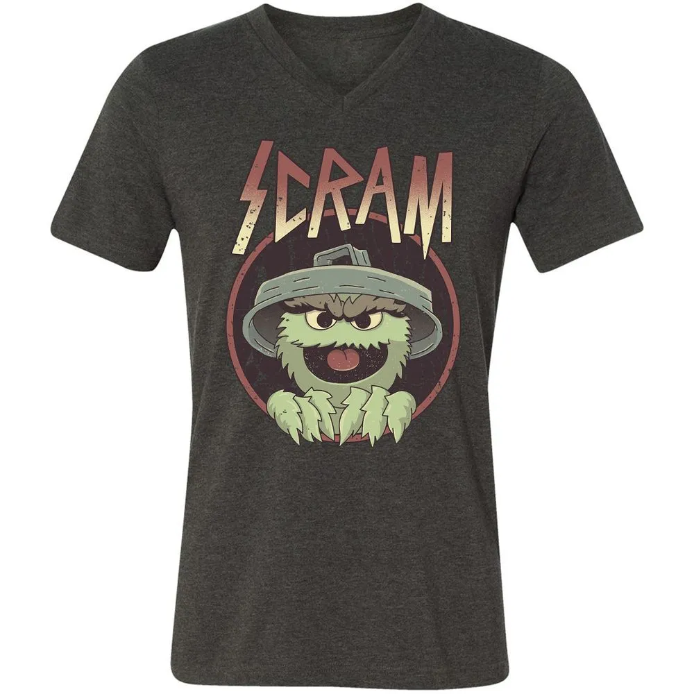 Unisex V-Neck T-Shirt - 6NJ5Y3P1 - Dark Grey Heather - 8