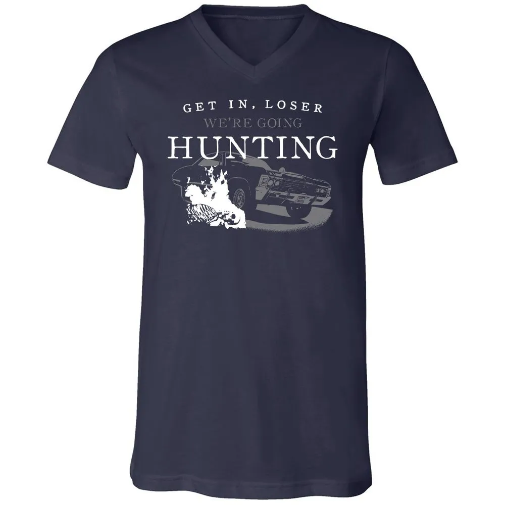 Unisex V-Neck T-Shirt - ZN4M87M7 - Navy - 2