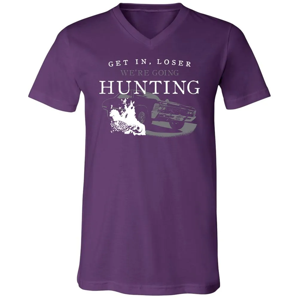 Unisex V-Neck T-Shirt - ZN4M87M7 - Team Purple - 9