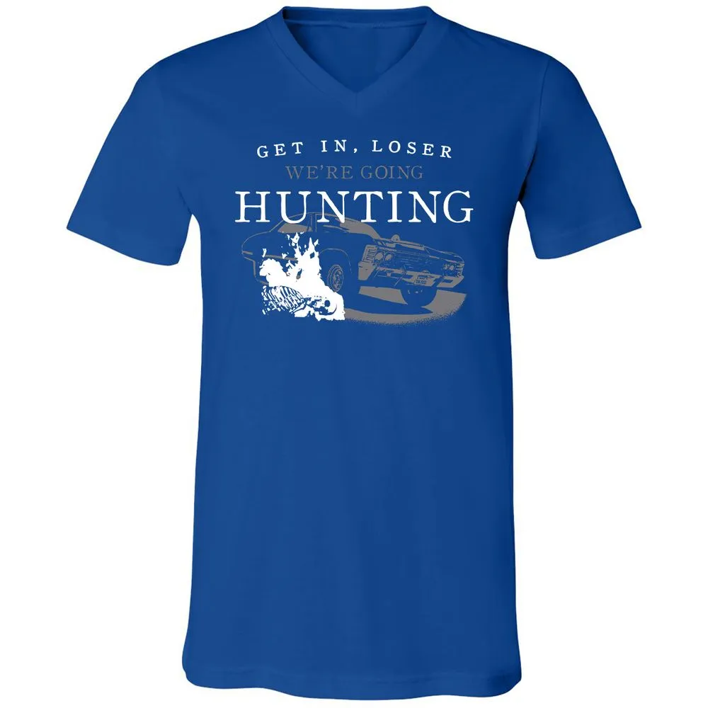 Unisex V-Neck T-Shirt - ZN4M87M7 - True Royal - 4