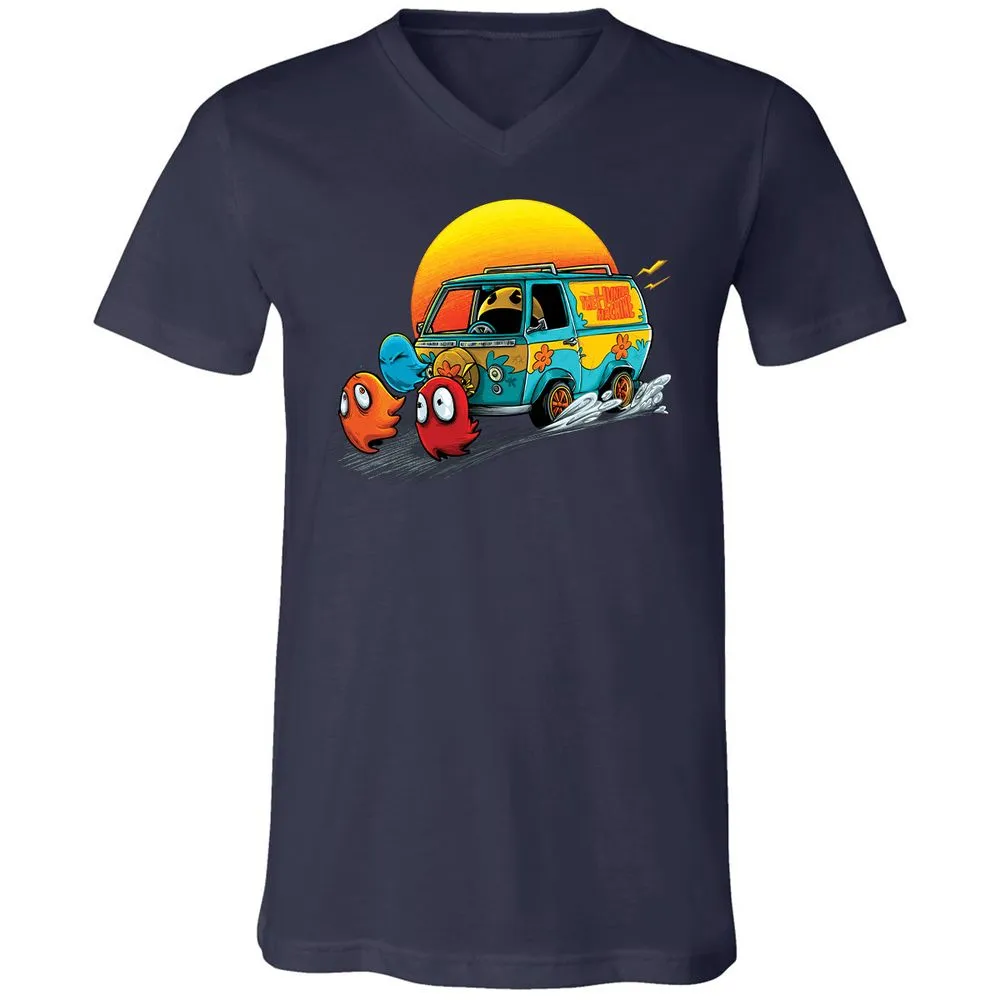 Unisex V-Neck T-Shirt - YPDMZD8W - Navy - 2