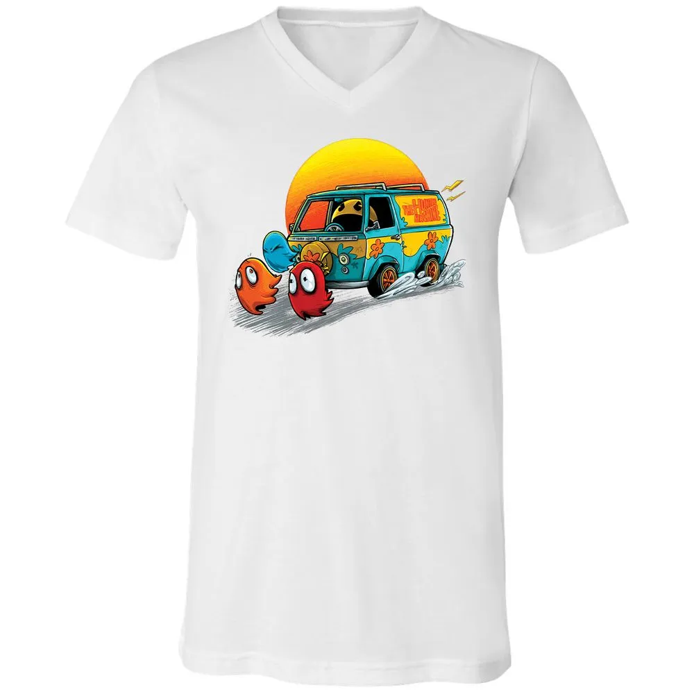Unisex V-Neck T-Shirt - YPDMZD8W - White - 5