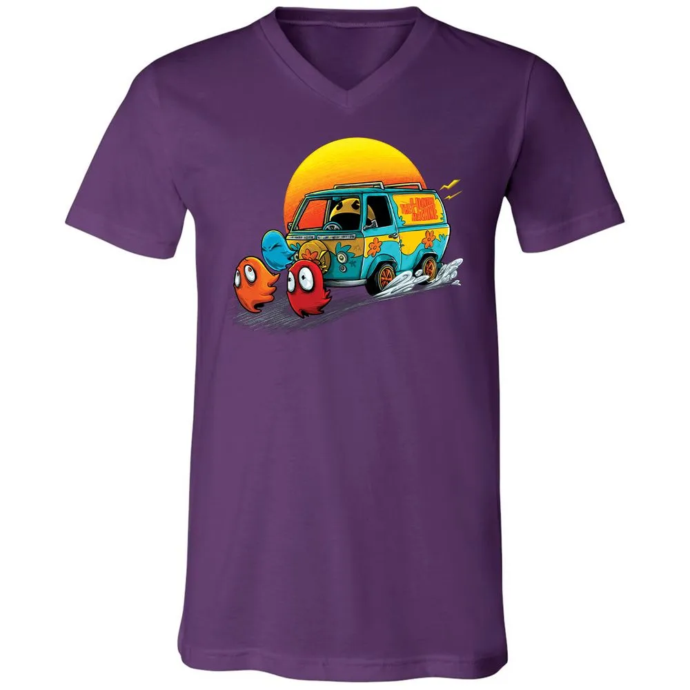 Unisex V-Neck T-Shirt - YPDMZD8W - Team Purple - 9