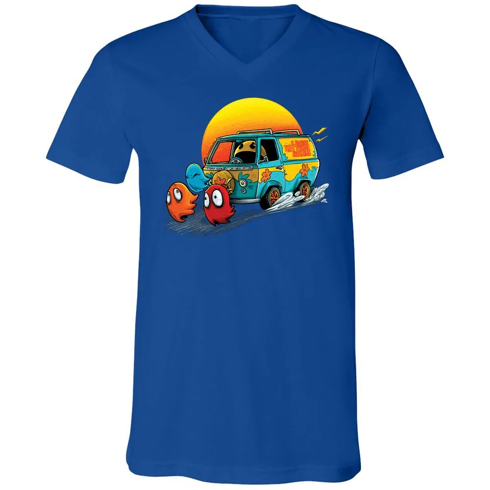 Unisex V-Neck T-Shirt - YPDMZD8W - True Royal - 4