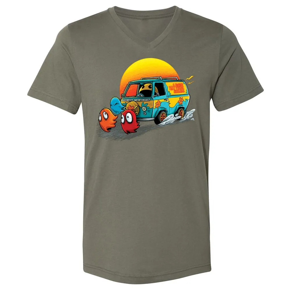 Unisex V-Neck T-Shirt - YPDMZD8W - Military Green - 10