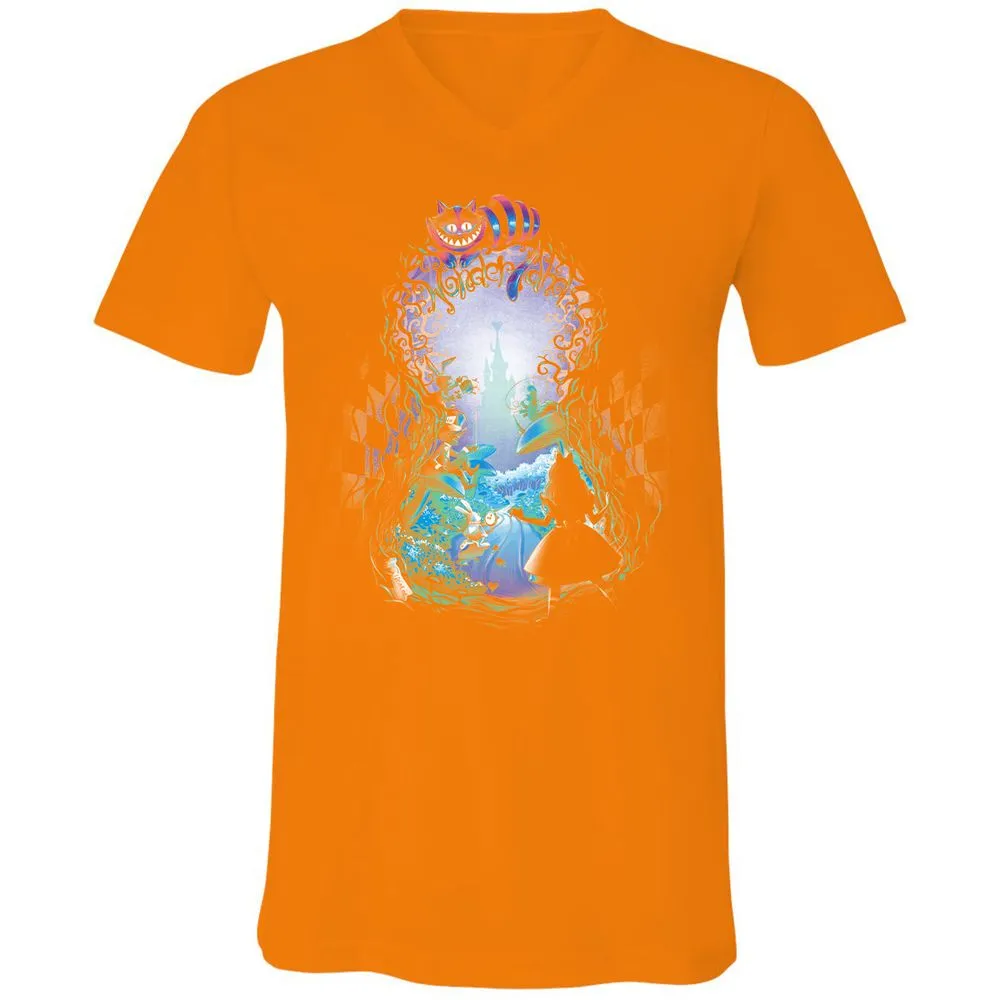 Unisex V-Neck T-Shirt - 91VVDS51 - Orange - 11