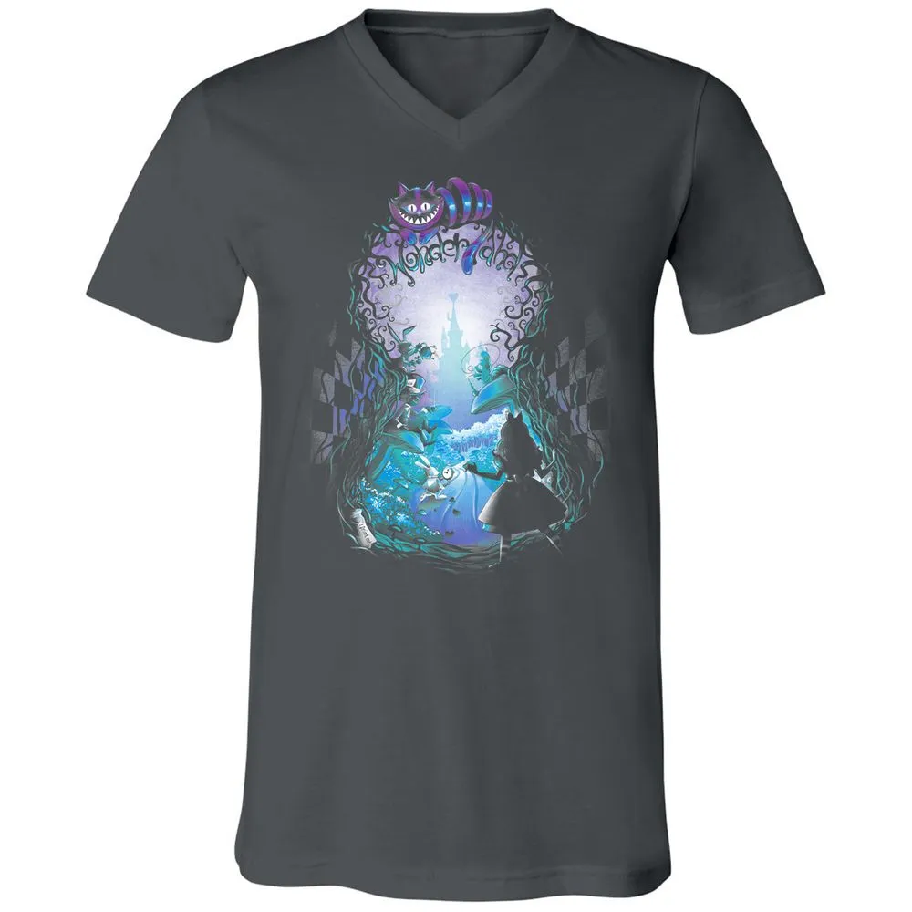 Unisex V-Neck T-Shirt - 91VVDS51 - Asphalt - 12