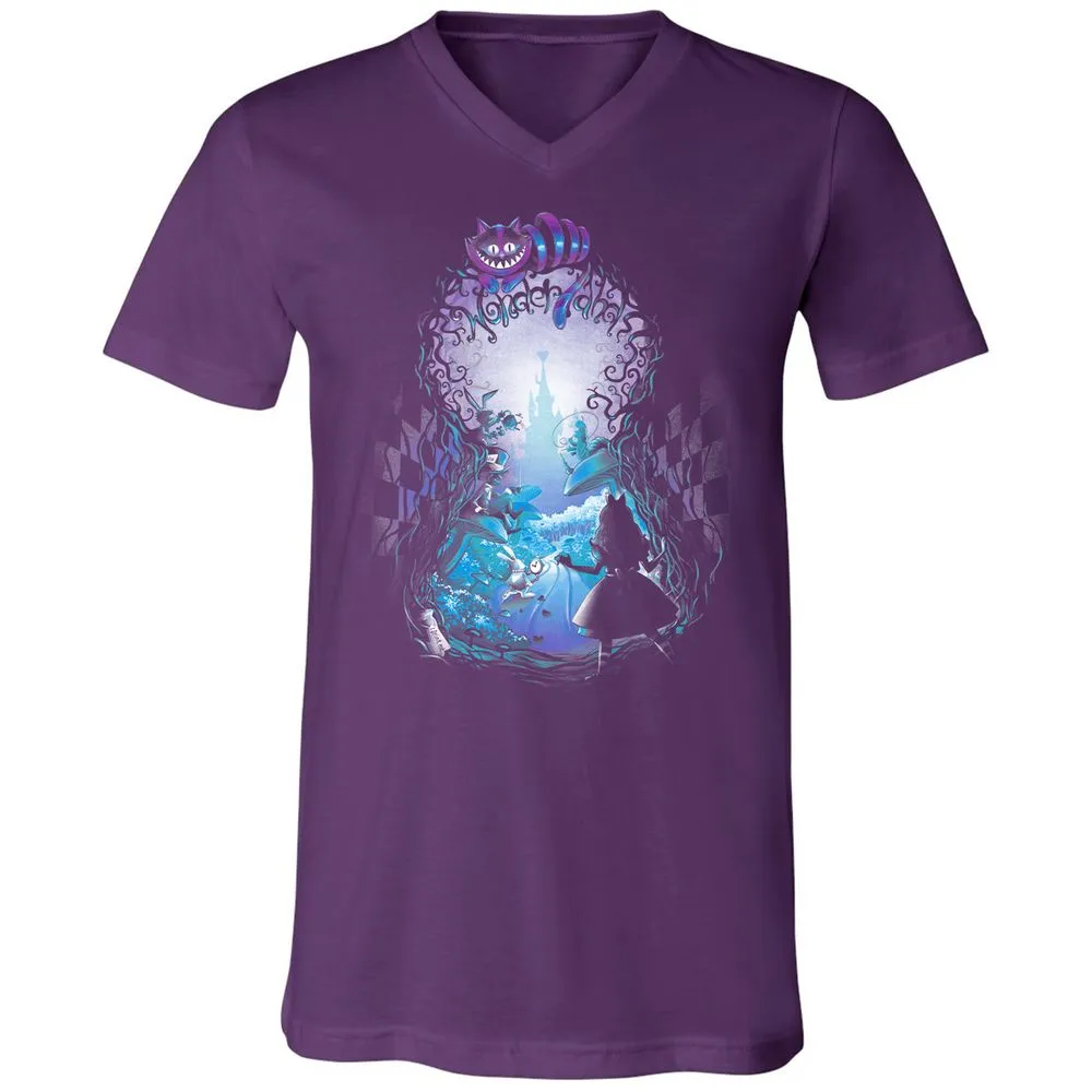 Unisex V-Neck T-Shirt - 91VVDS51 - Team Purple - 9