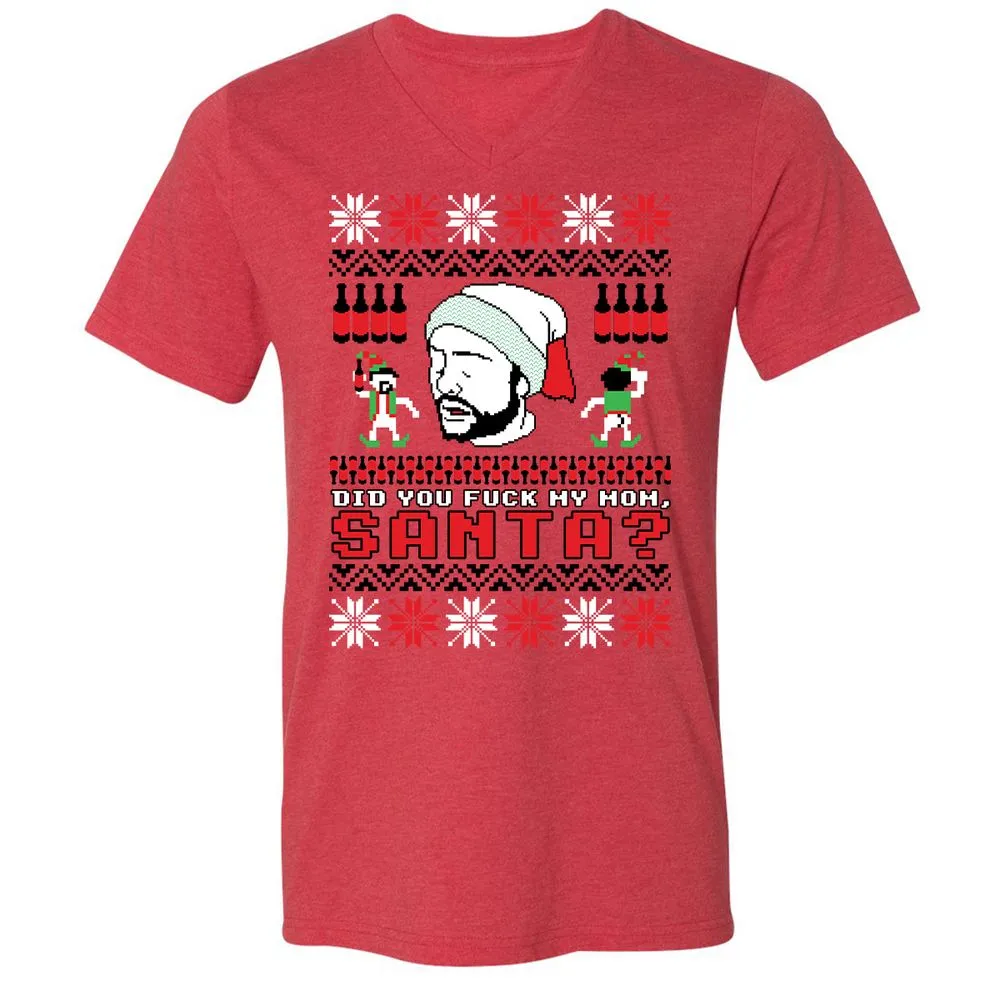 Unisex V-Neck T-Shirt - R85VS188 - Heather Red - 16