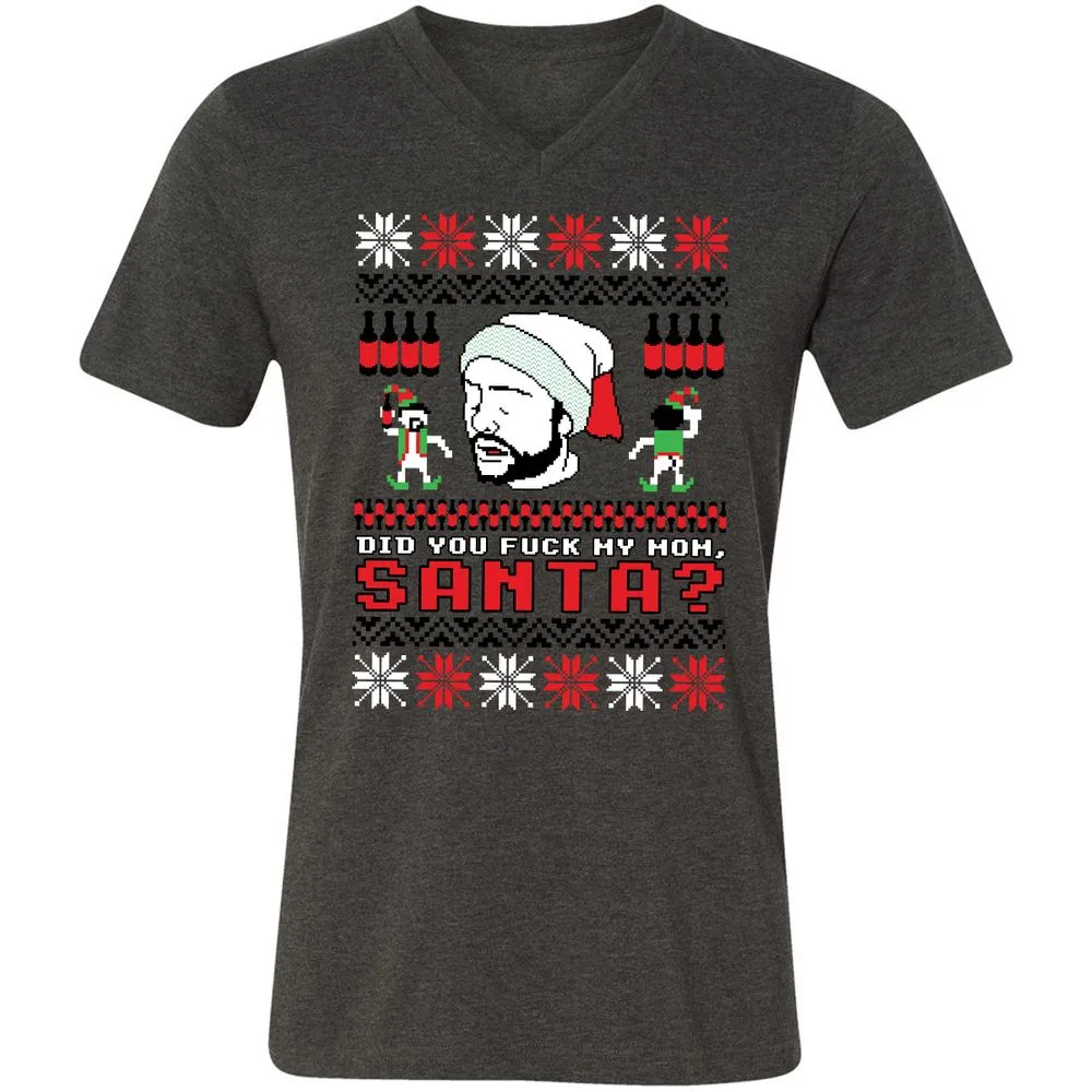 Unisex V-Neck T-Shirt - R85VS188 - Dark Grey Heather - 8