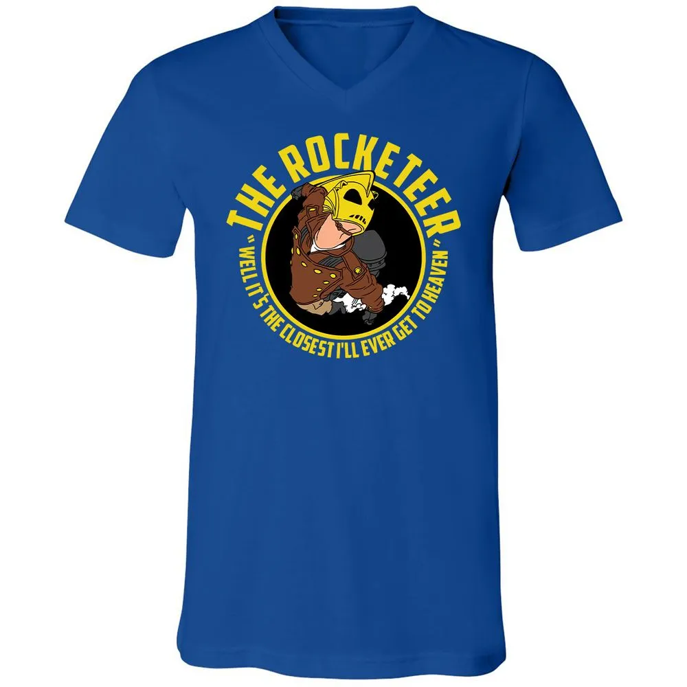 Unisex V-Neck T-Shirt - BMMABNLX - True Royal - 4