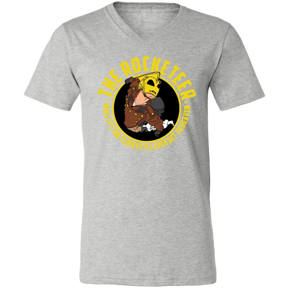 Unisex V-Neck T-Shirt - BMMABNLX - Athletic Heather - 7