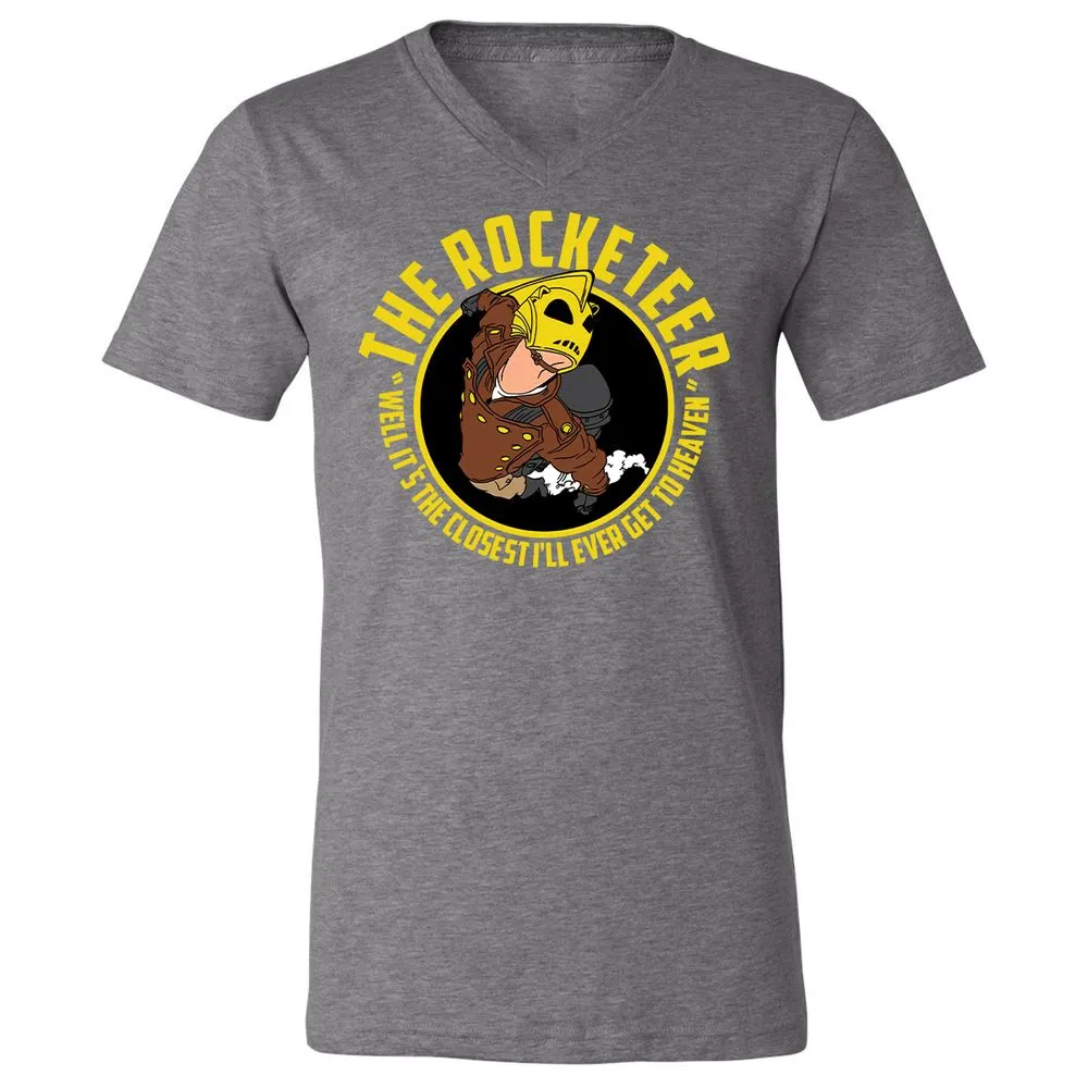 Unisex V-Neck T-Shirt - BMMABNLX - Deep Heather - 13