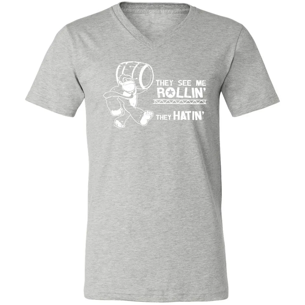 Unisex V-Neck T-Shirt - 9G341W7T - Athletic Heather - 7