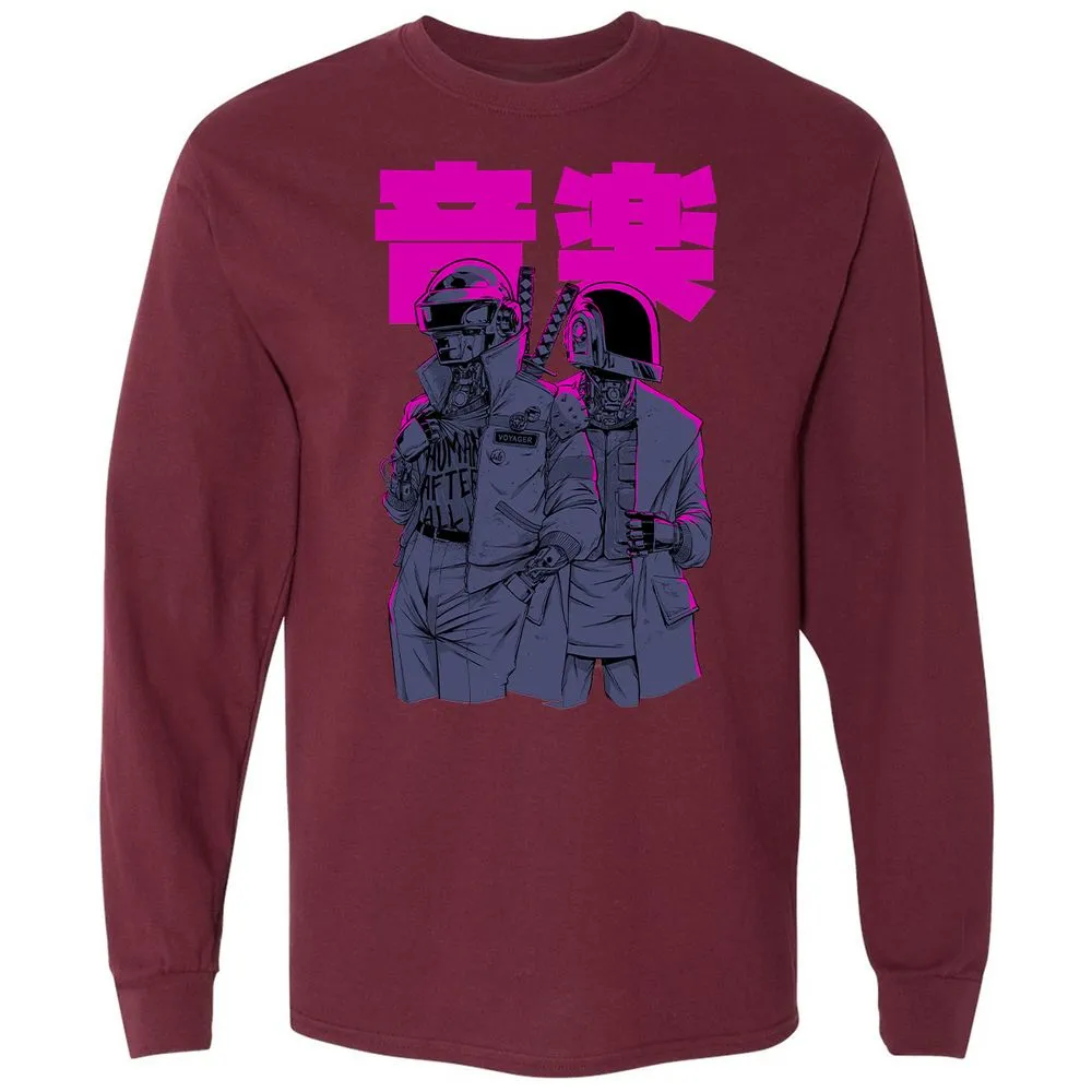 Long Sleeve T-Shirt - 4HSVJVN9 - Maroon - 11