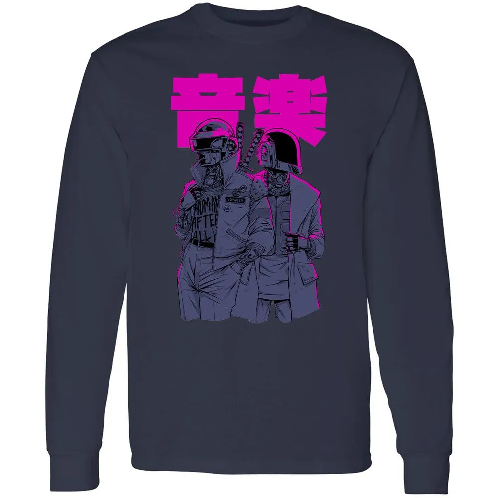 Long Sleeve T-Shirt - 4HSVJVN9 - Navy - 2