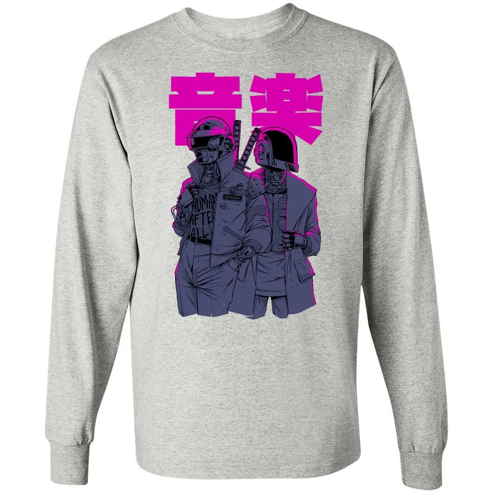Long Sleeve T-Shirt - 4HSVJVN9 - Ash - 7