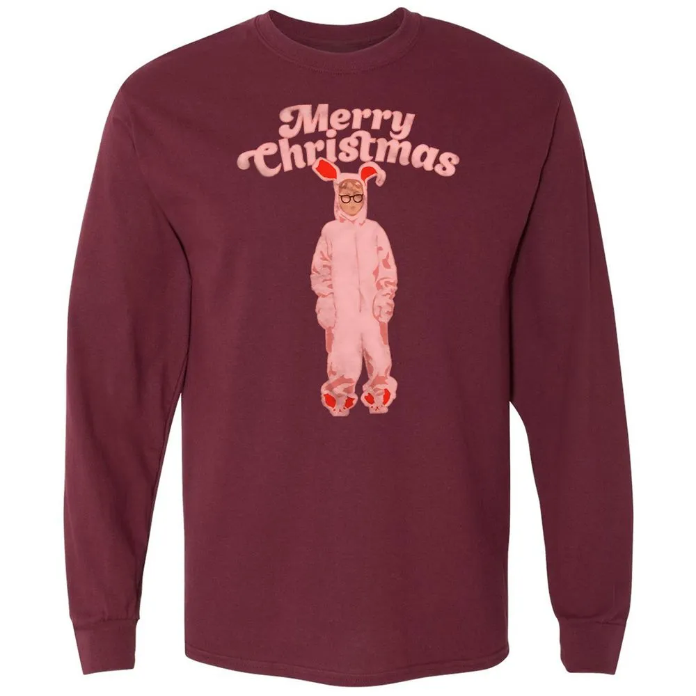 Long Sleeve T-Shirt - 73Q3SBZD - Maroon - 11