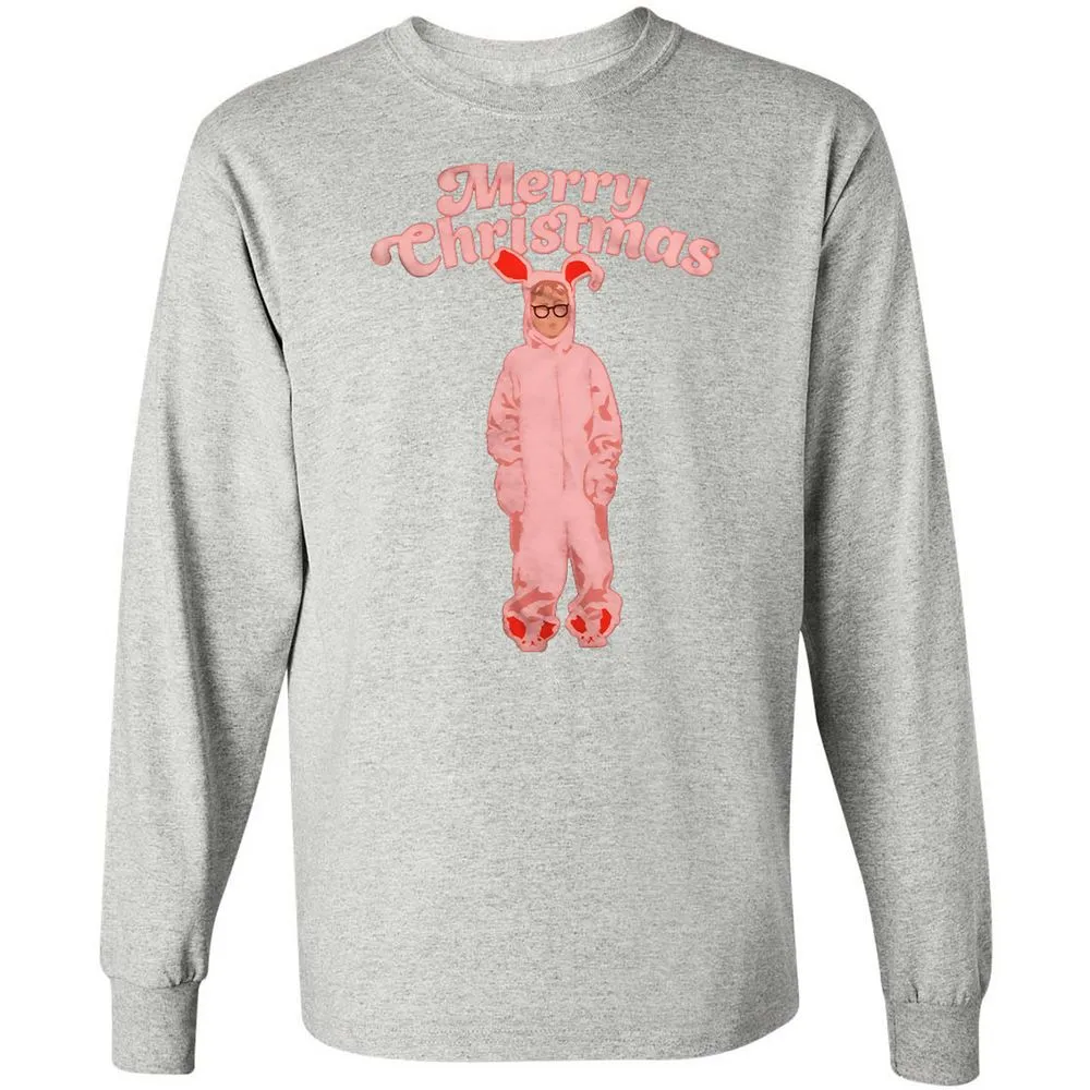 Long Sleeve T-Shirt - 73Q3SBZD - Ash - 7