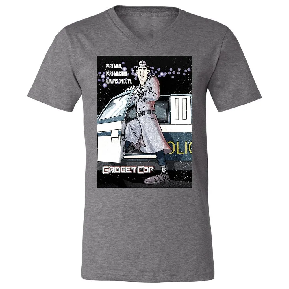 Unisex V-Neck T-Shirt - EZ5QH26A - Deep Heather - 13