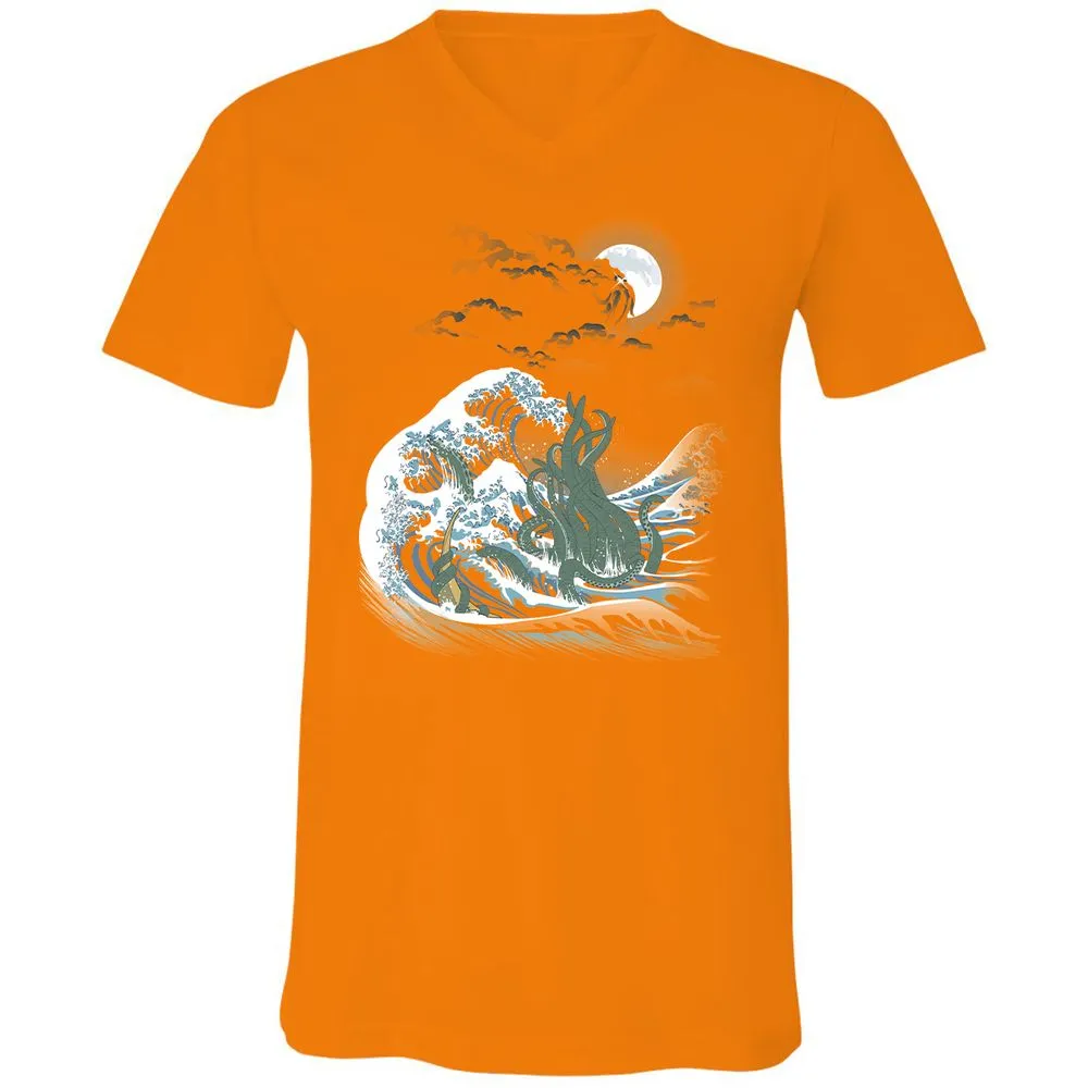 Unisex V-Neck T-Shirt - WS61455L - Orange - 11
