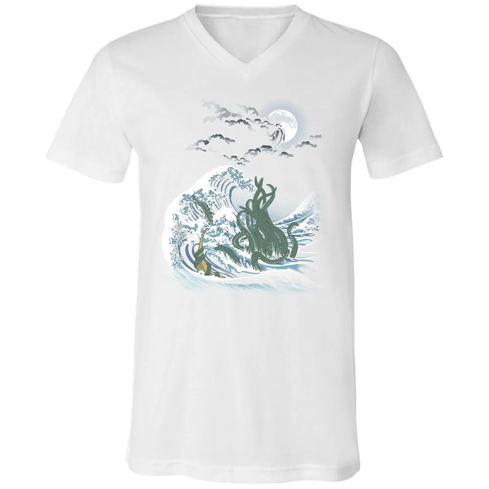 Unisex V-Neck T-Shirt - WS61455L - White - 5