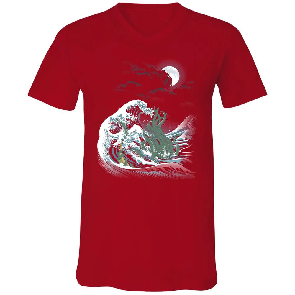 Unisex V-Neck T-Shirt - WS61455L - Red - 3