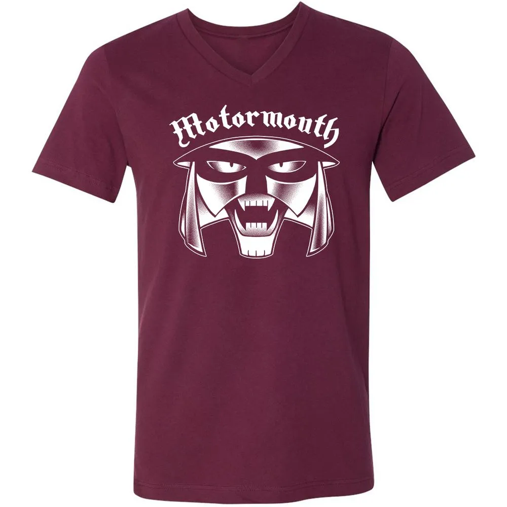 Unisex V-Neck T-Shirt - EGYZQ5KJ - Maroon - 6
