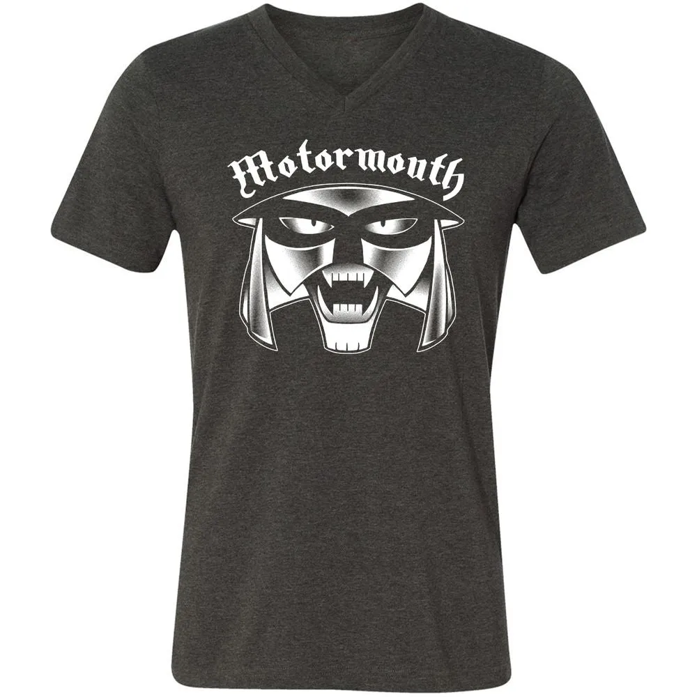 Unisex V-Neck T-Shirt - EGYZQ5KJ - Dark Grey Heather - 8