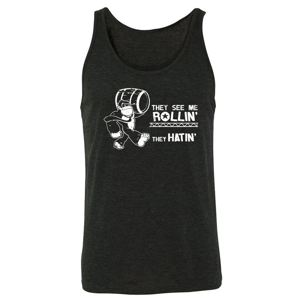 Unisex Jersey Tank - XYZZUSX2 - Charcoal Black Triblend - 5