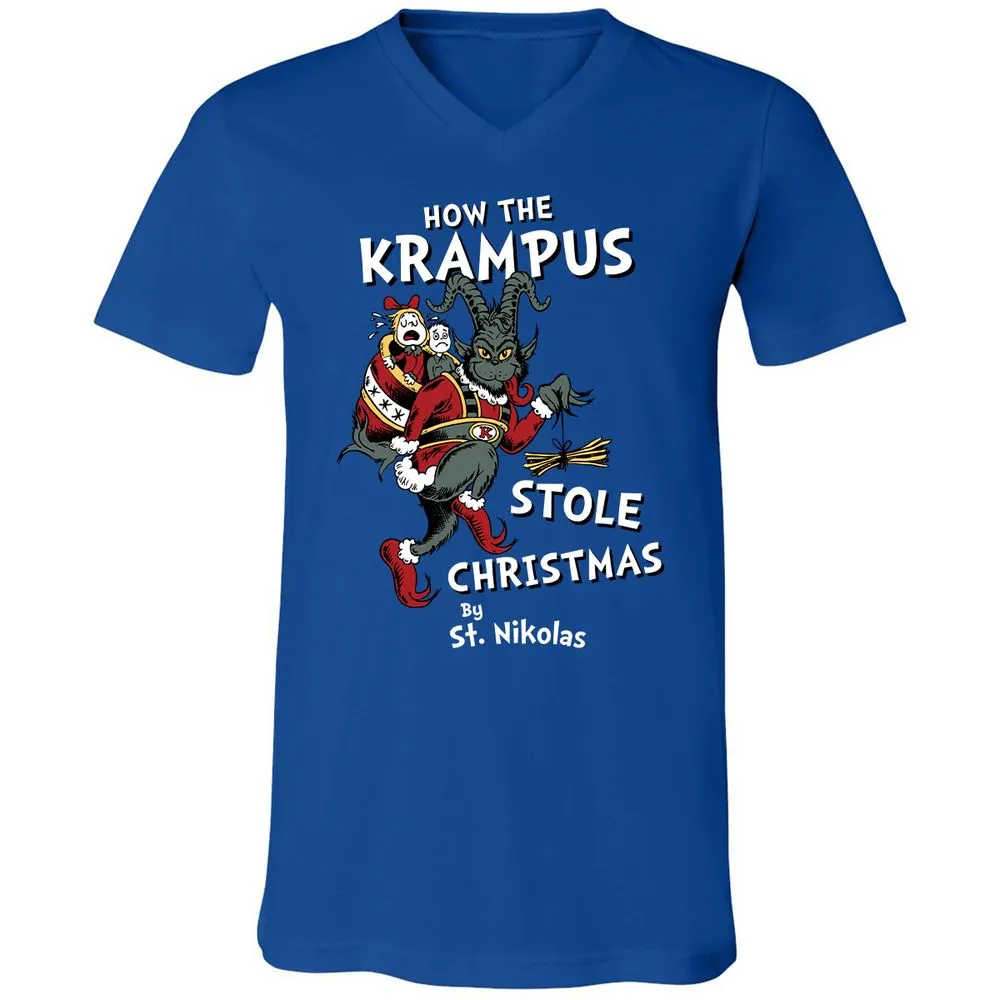 Unisex V-Neck T-Shirt - 7WBFTMYF - True Royal - 4