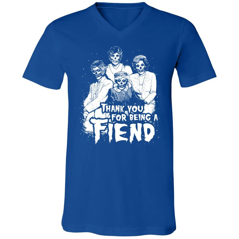 Unisex V-Neck T-Shirt - CGZV5FU6 - True Royal - 4