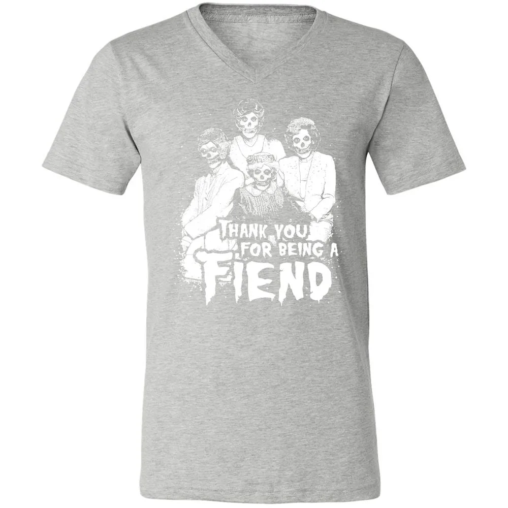 Unisex V-Neck T-Shirt - CGZV5FU6 - Athletic Heather - 7