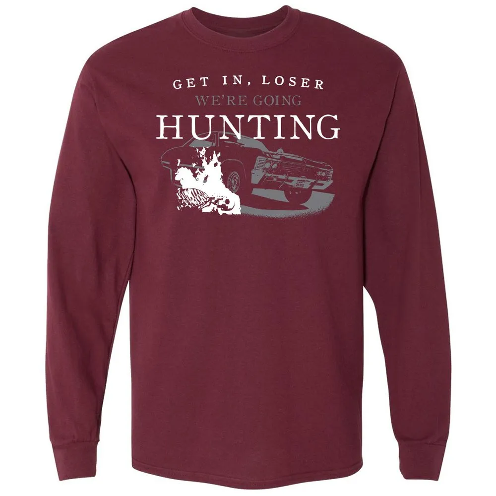 Long Sleeve T-Shirt - DZS9XSV4 - Maroon - 11