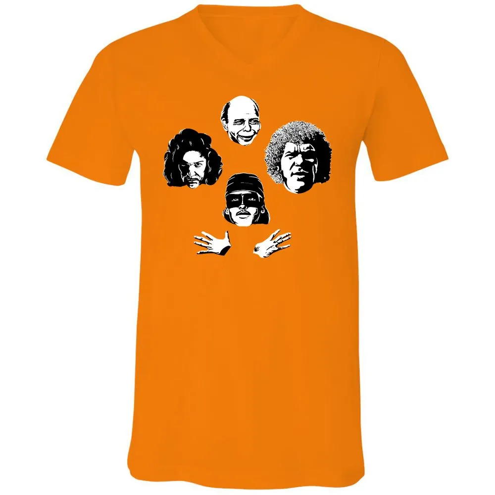 Unisex V-Neck T-Shirt - JFTDFM2X - Orange - 11