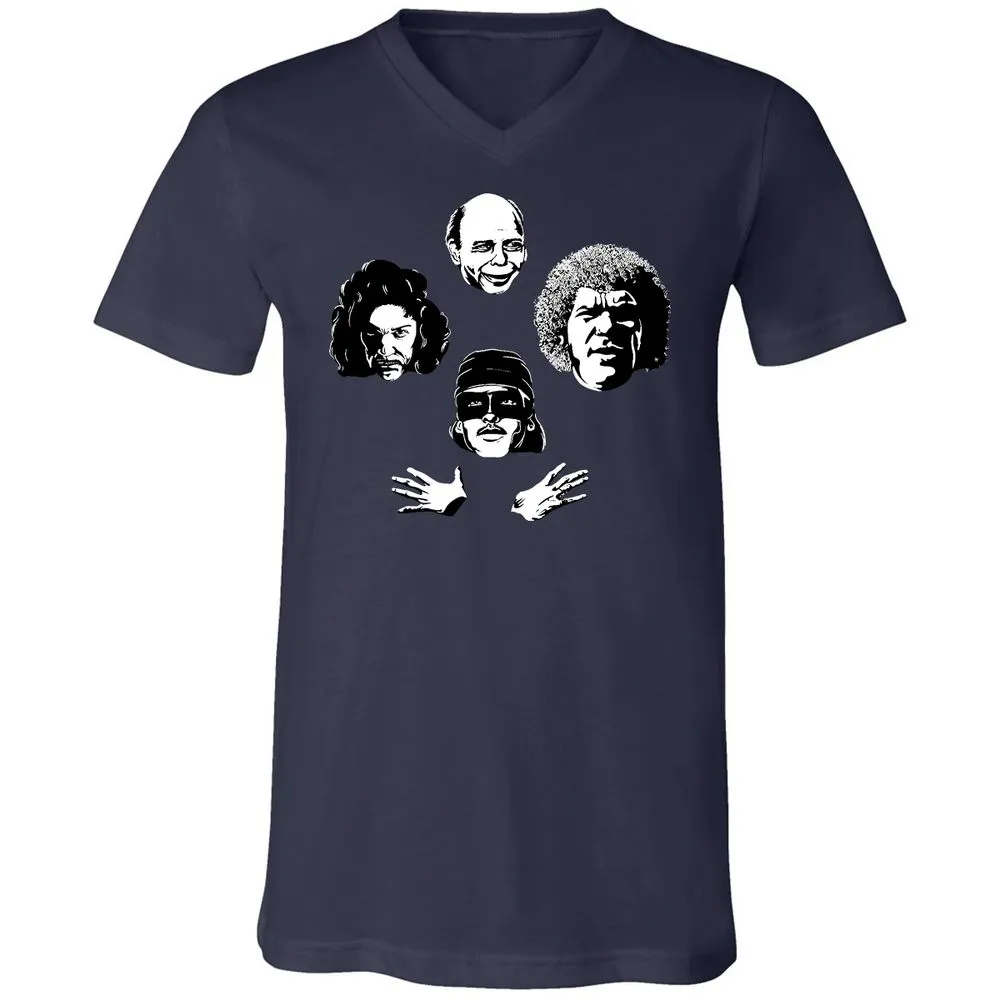 Unisex V-Neck T-Shirt - JFTDFM2X - Navy - 2