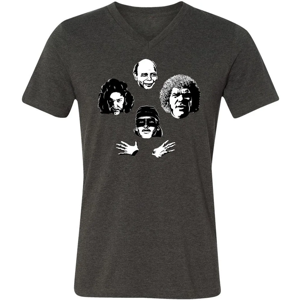 Unisex V-Neck T-Shirt - JFTDFM2X - Dark Grey Heather - 8