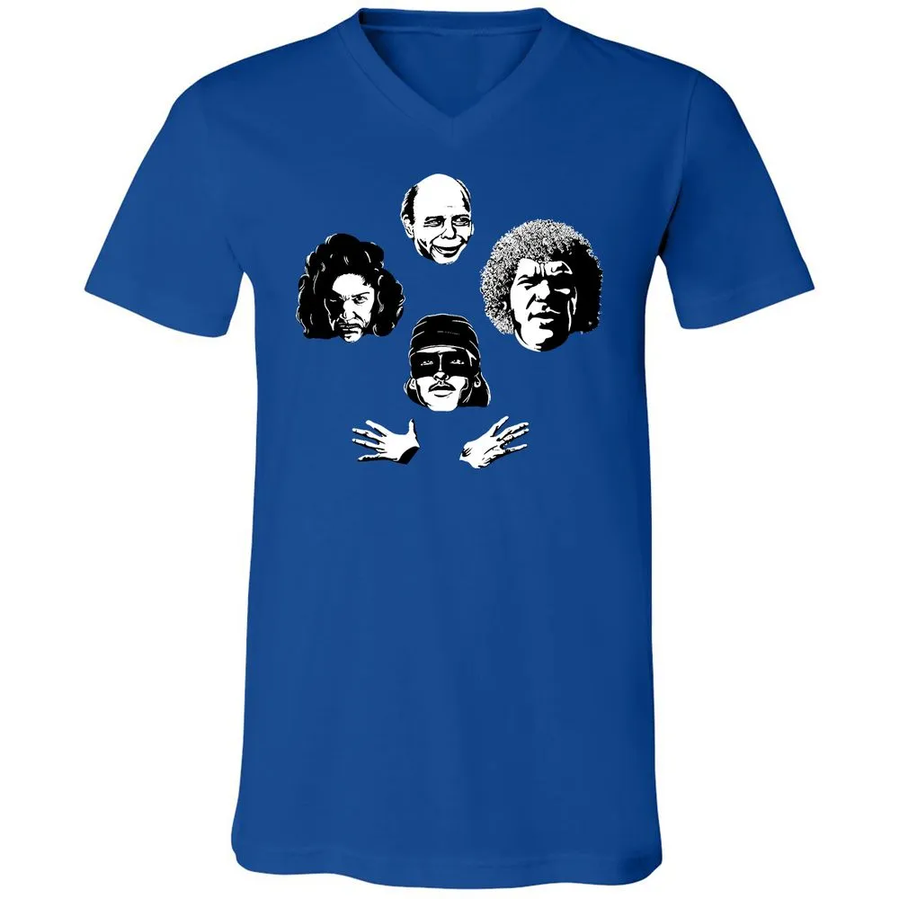 Unisex V-Neck T-Shirt - JFTDFM2X - True Royal - 4