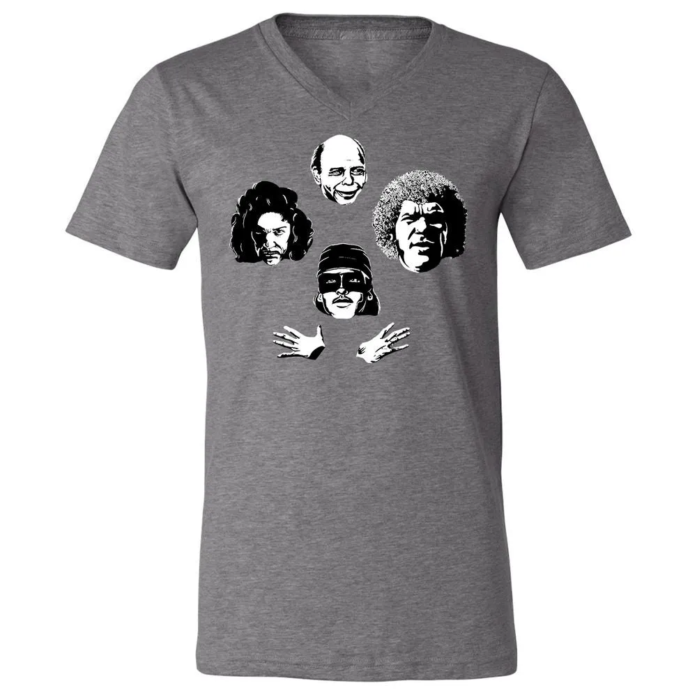 Unisex V-Neck T-Shirt - JFTDFM2X - Deep Heather - 13