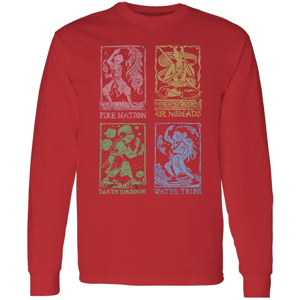 Long Sleeve T-Shirt - C1BBY1W1 - Red - 14