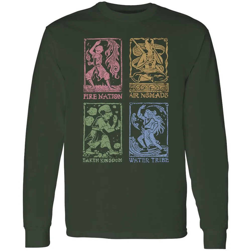 Long Sleeve T-Shirt - C1BBY1W1 - Forest Green - 4