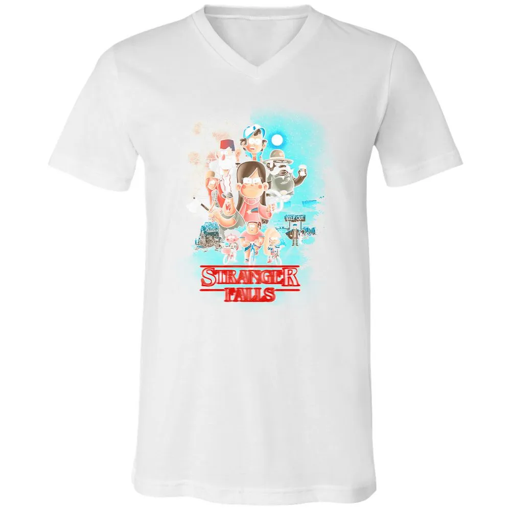 Unisex V-Neck T-Shirt - JCPJSFLS - White - 5