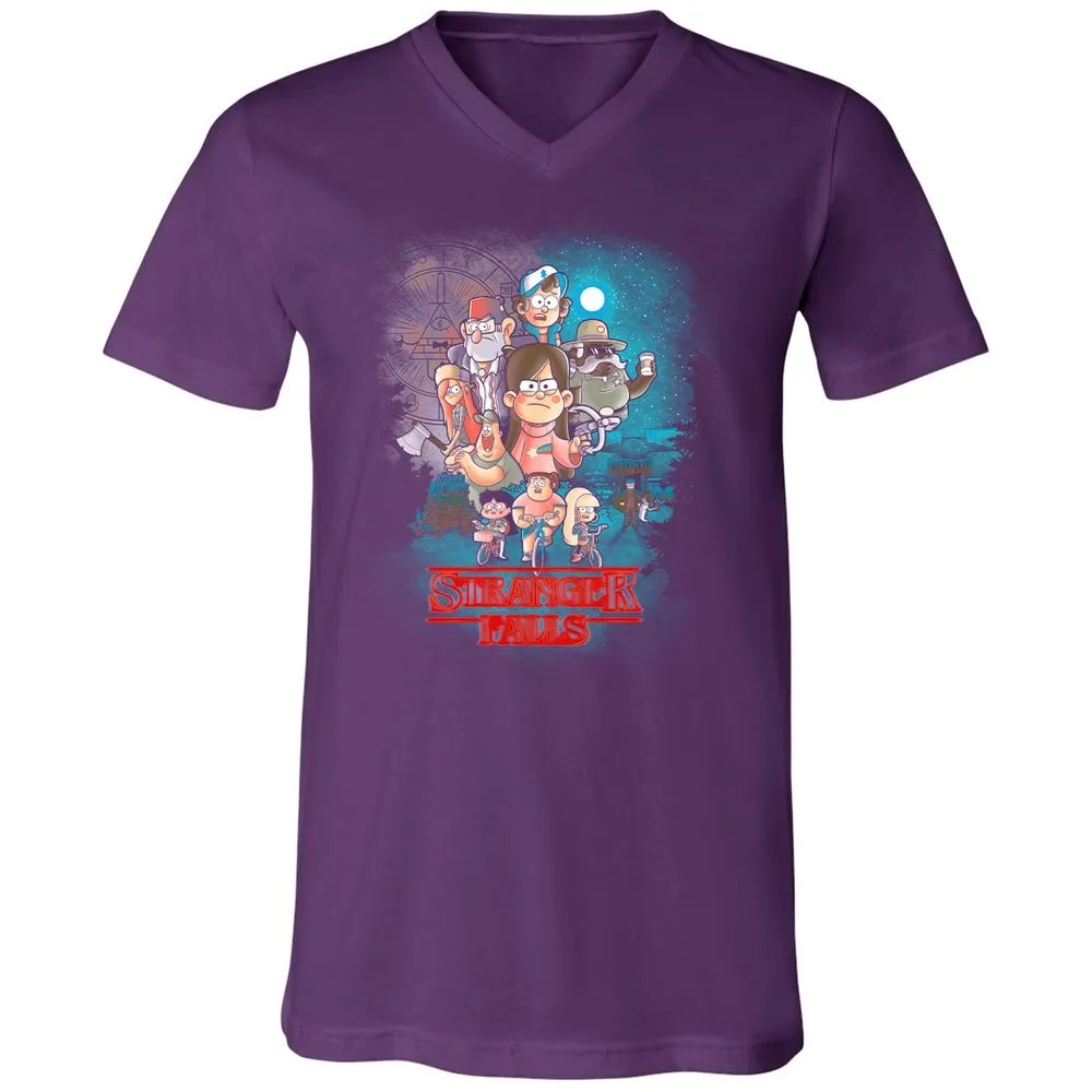 Unisex V-Neck T-Shirt - JCPJSFLS - Team Purple - 9