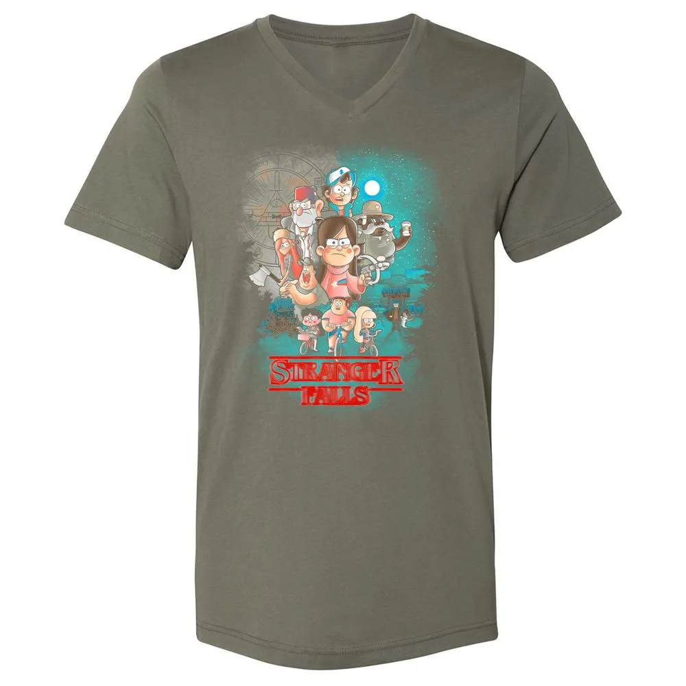 Unisex V-Neck T-Shirt - JCPJSFLS - Military Green - 10