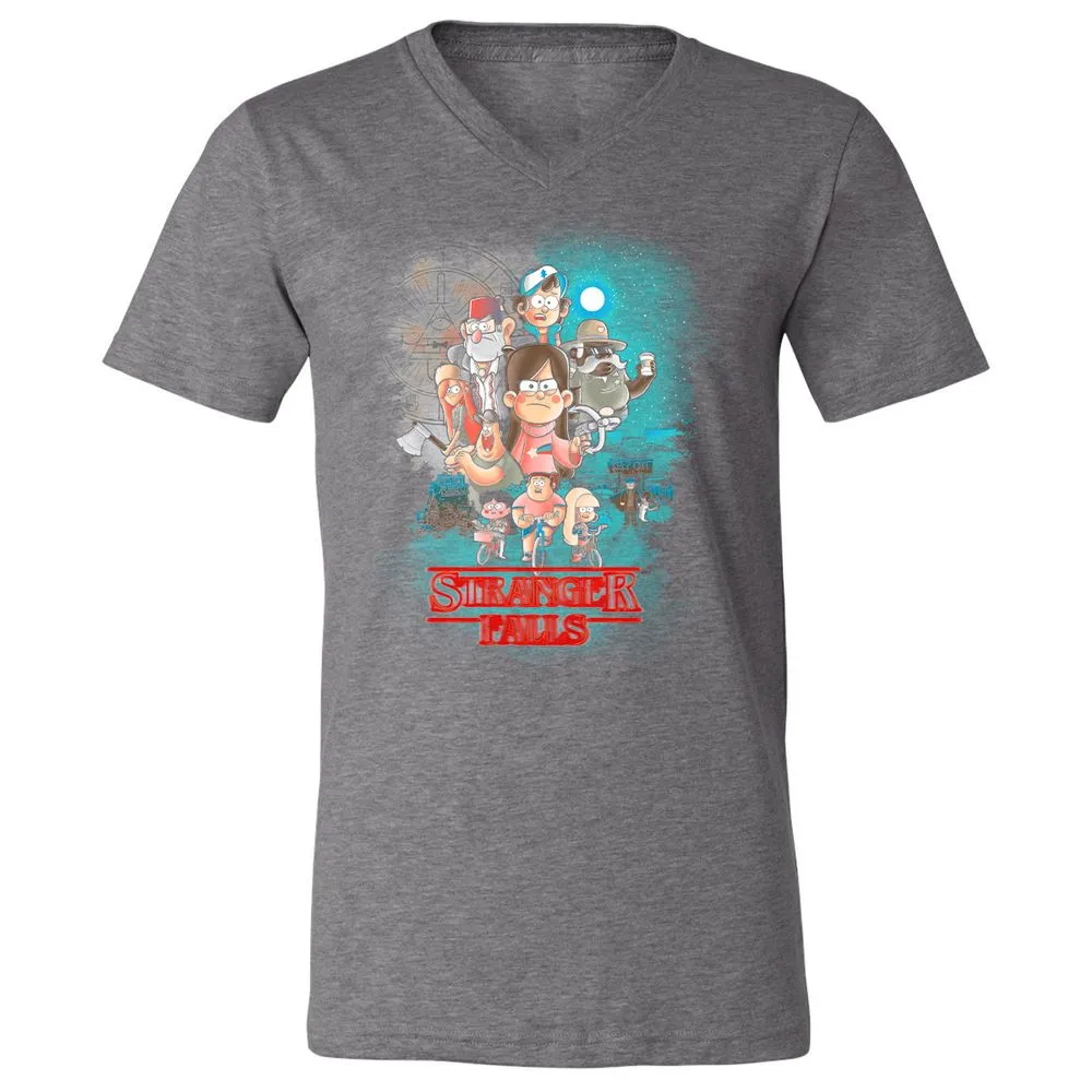 Unisex V-Neck T-Shirt - JCPJSFLS - Deep Heather - 13