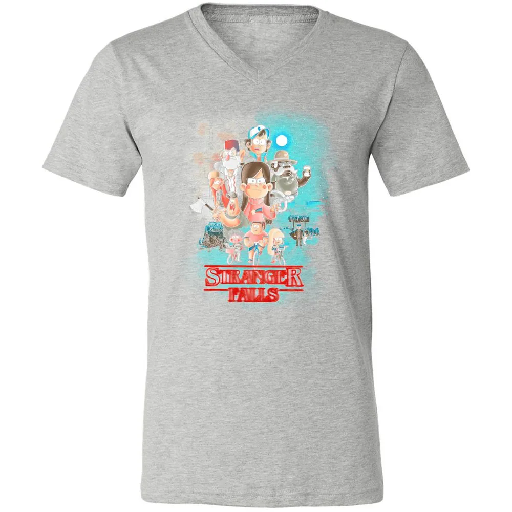 Unisex V-Neck T-Shirt - JCPJSFLS - Athletic Heather - 7